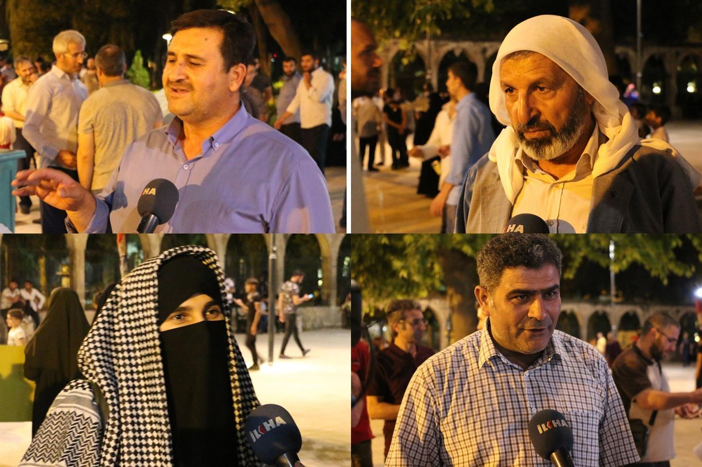 "Kudüs için canımızı feda ederiz" "Kudüs için canımızı feda ederiz"